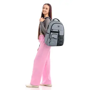 Рюкзак GoPack Education Teens 184 сірий GO26-184L-2
