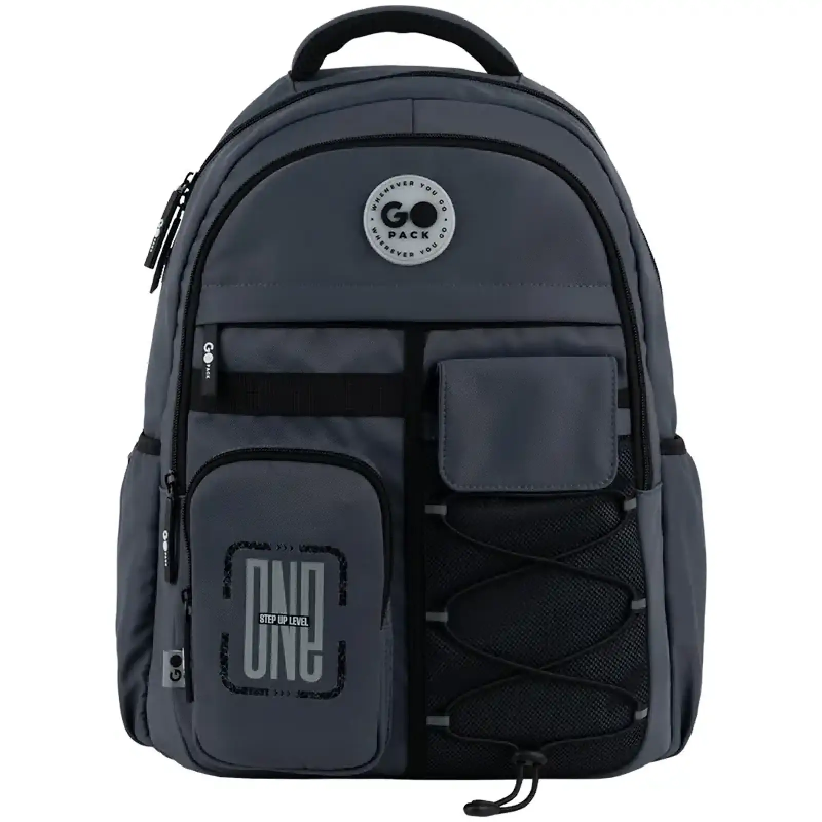Рюкзак GoPack Education Teens 184 темно-сірий GO26-184L-4