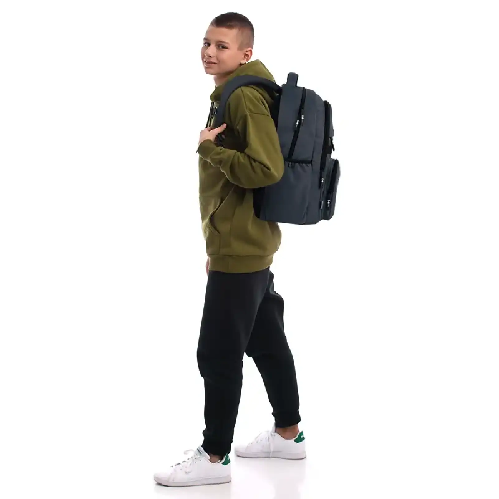 Рюкзак GoPack Education Teens 184 темно-сірий GO26-184L-4