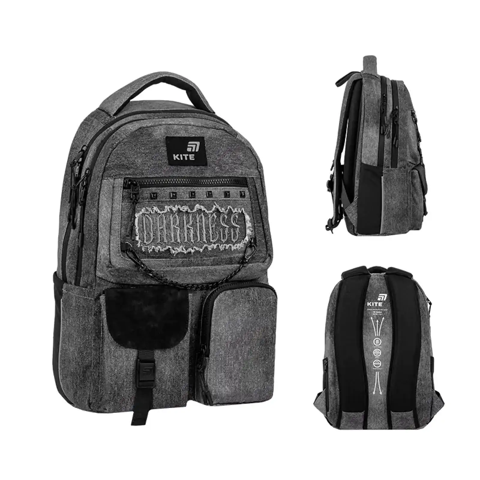 Рюкзак Kite Education teens 2587M Darkness K26-2587M-5