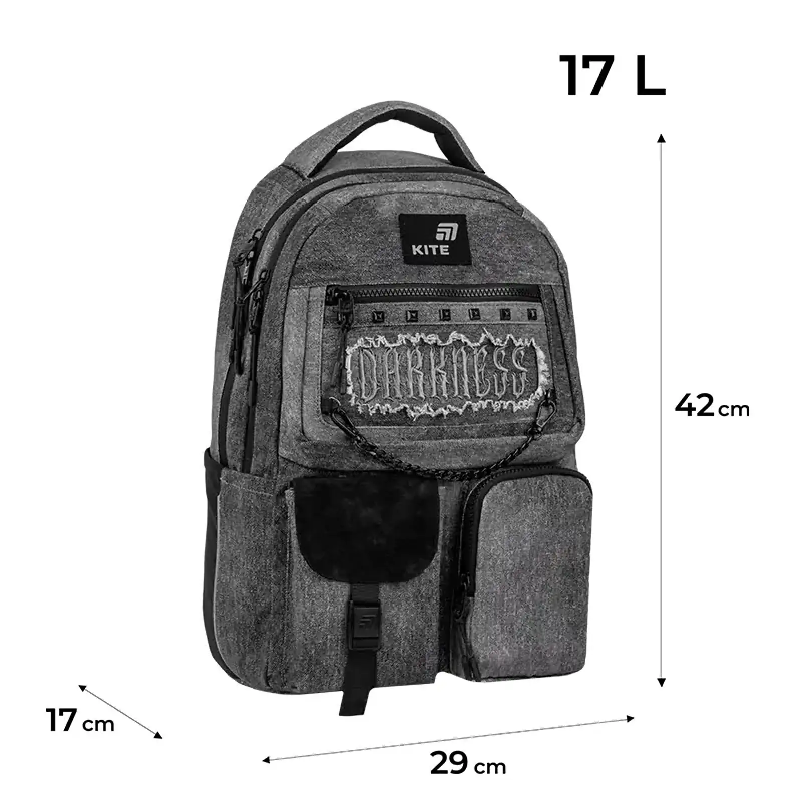 Рюкзак Kite Education teens 2587M Darkness K26-2587M-5