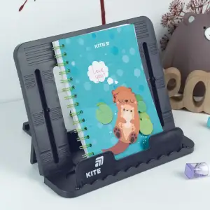 Підставка для книг, пластикова, графітна KITE K26-330-2