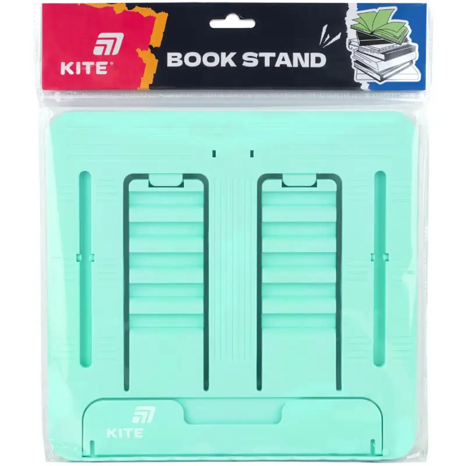 Підставка для книг, пластикова, бірюзова KITE K26-330-3