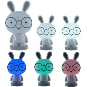 Світильник-нічник LED з акумулятором Bunny, білий KITE K24-490-1-1