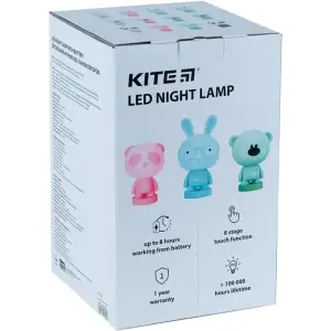 Світильник-нічник LED з акумулятором Bunny, рожевий KITE K24-490-1-2