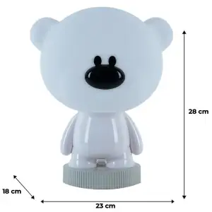 Світильник-нічник LED з акумулятором Bear, білий KITE K24-490-2-1