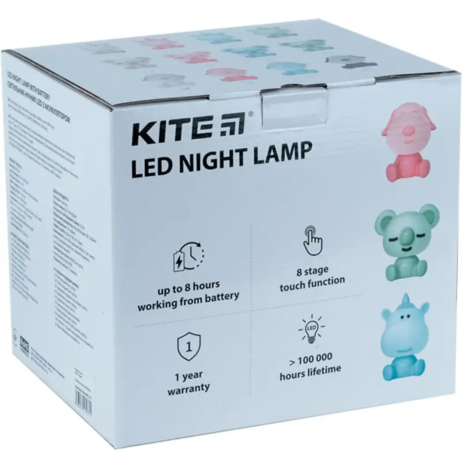 Світильник-нічник LED з акумулятором Doggy, рожевий KITE K24-491-3-2