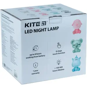 Світильник-нічник LED з акумулятором Doggy, рожевий KITE K24-491-3-2