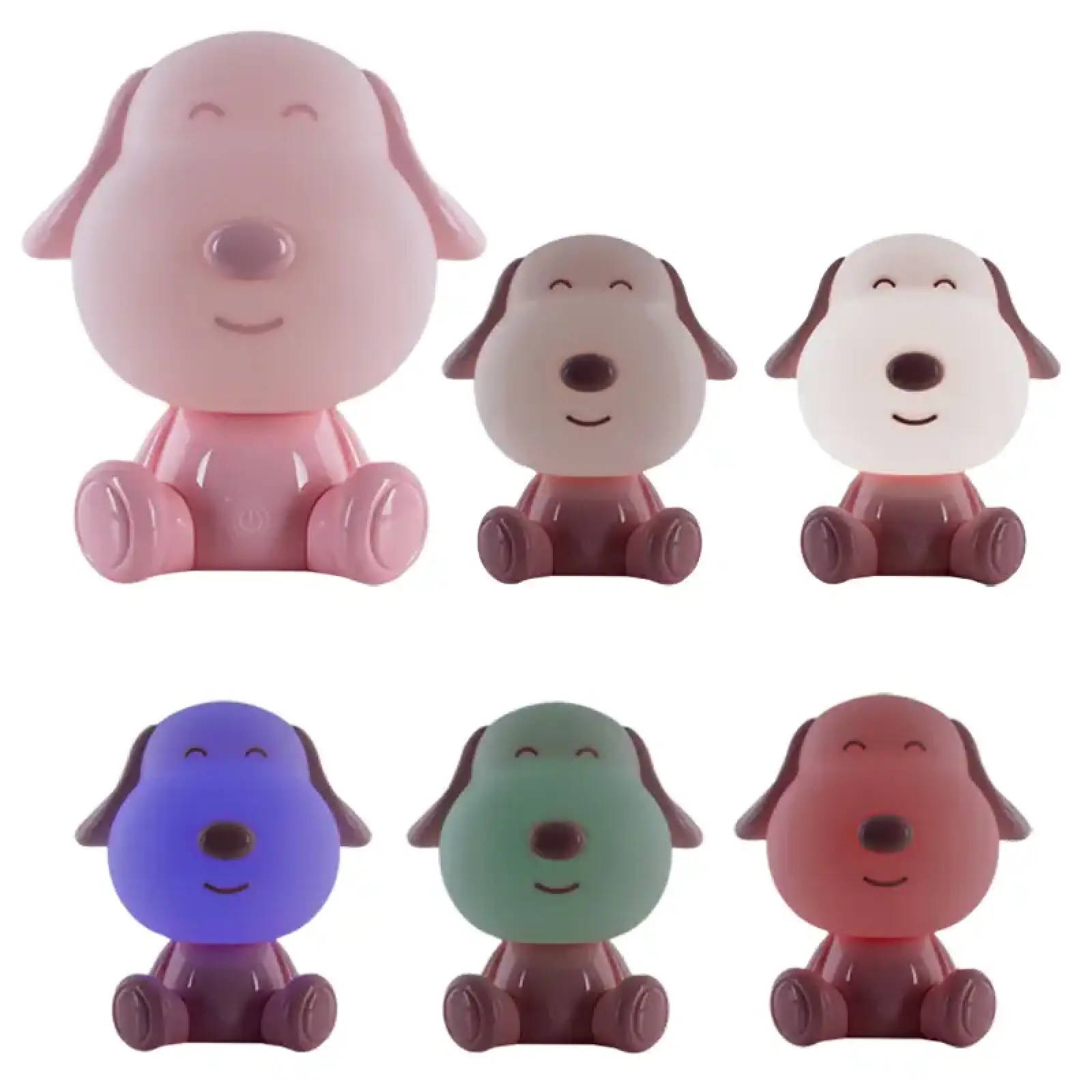 Світильник-нічник LED з акумулятором Doggy, рожевий KITE K24-491-3-2