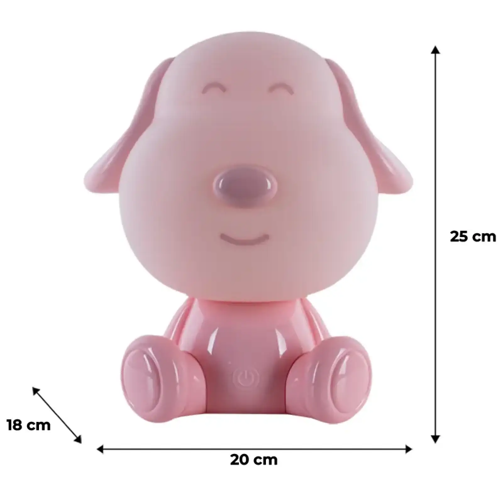 Світильник-нічник LED з акумулятором Doggy, рожевий KITE K24-491-3-2