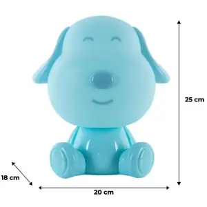Світильник-нічник LED з акумулятором Doggy, блакитний KITE K24-491-3-3