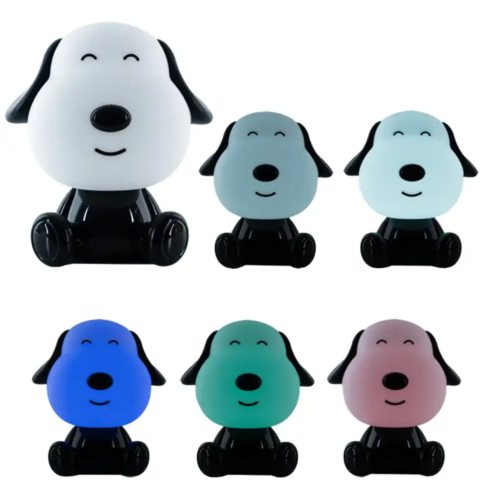 Світильник-нічник LED з акумулятором Doggy, чорно-білий KITE K24-491-3-4
