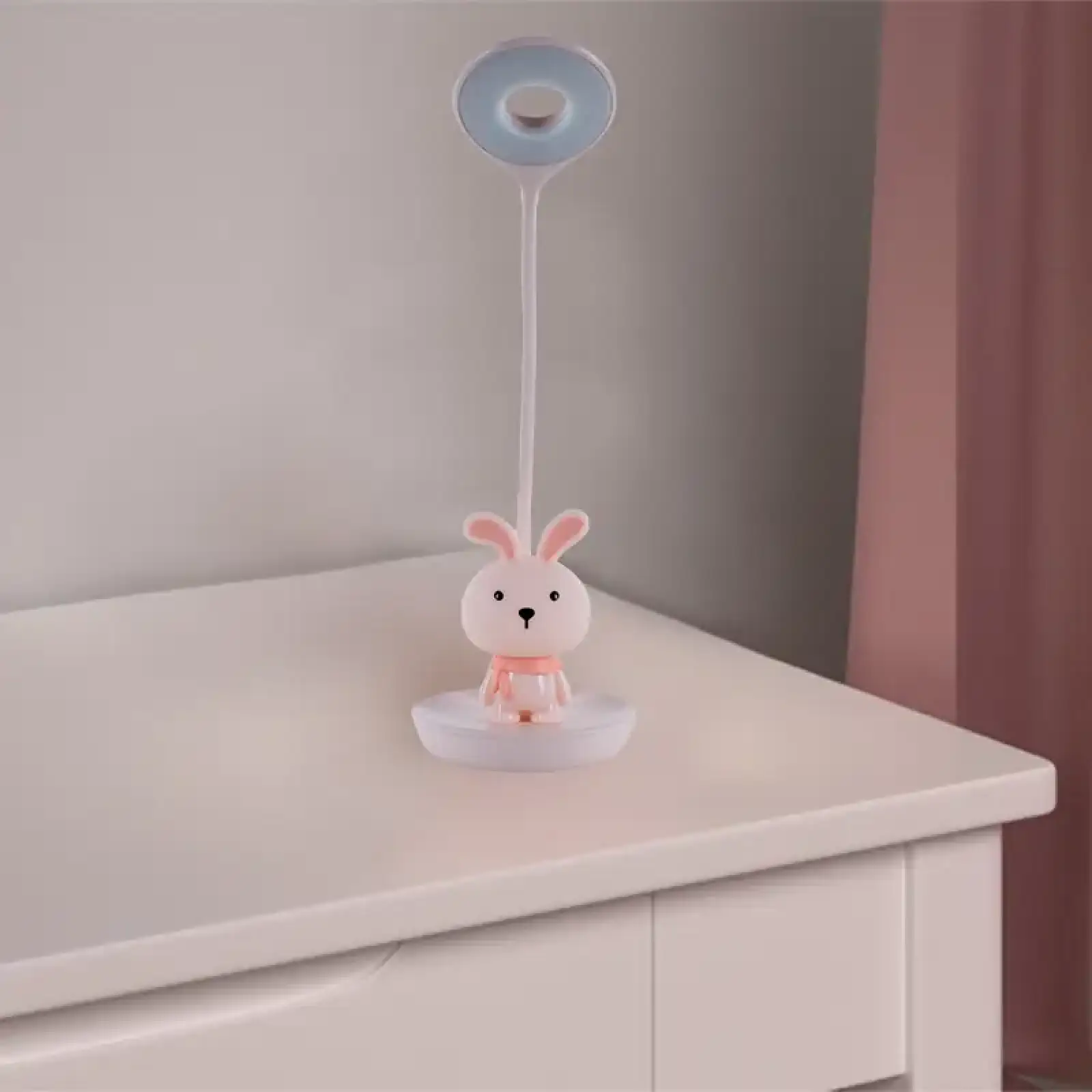 Настільна лампа LED з акумулятором Bunny, рожевий KITE K24-492-1-2
