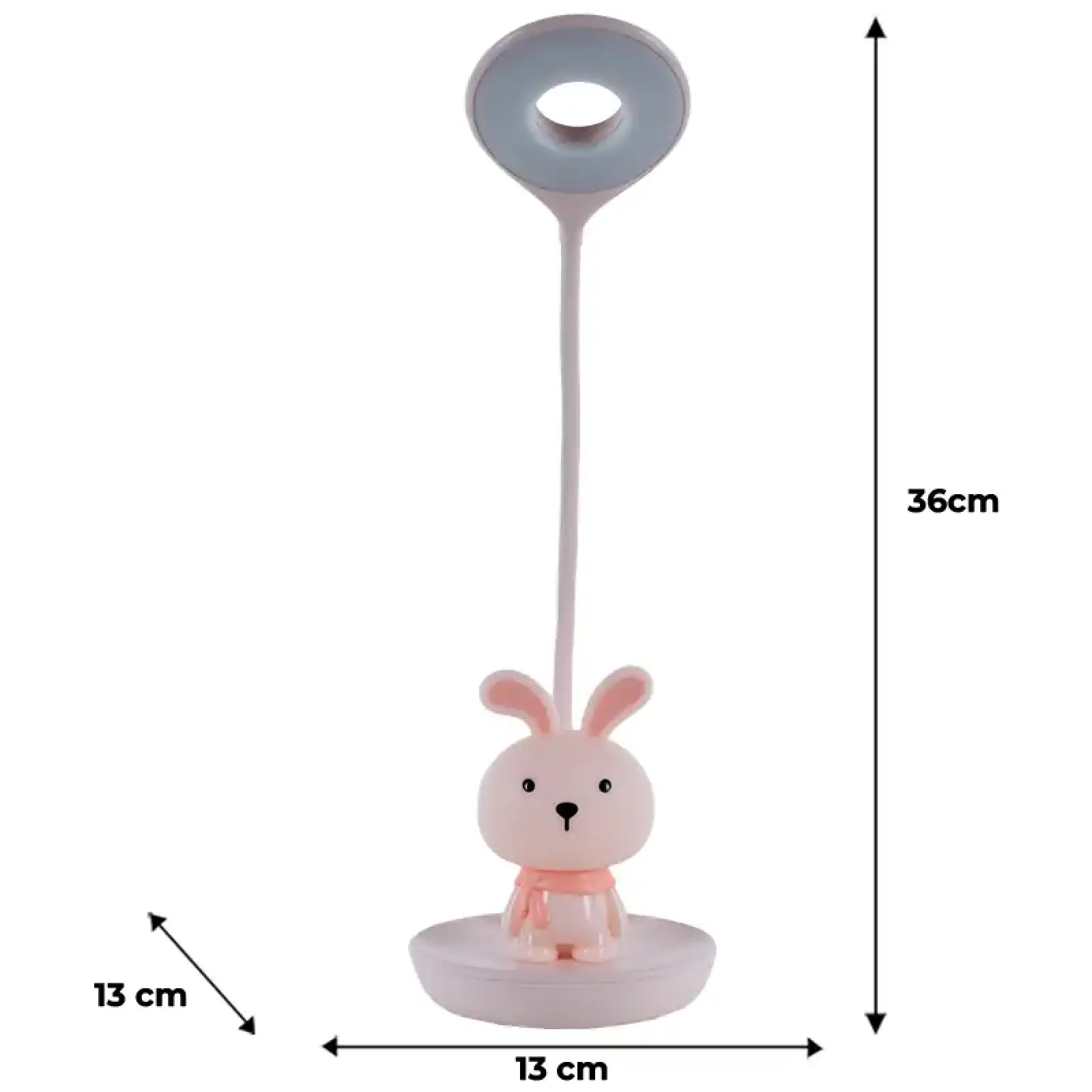 Настільна лампа LED з акумулятором Bunny, рожевий KITE K24-492-1-2