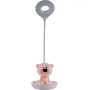 Настільна лампа LED з акумулятором Bear, рожевий KITE K24-492-2-2