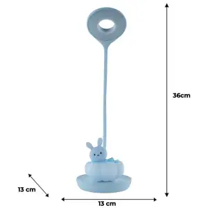 Настільна лампа LED з акумулятором Cloudy Bunny, блакитний KITE K24-493-1-3