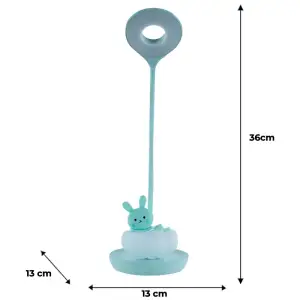 Настільна лампа LED з акумулятором Cloudy Bunny, зелений KITE K24-493-1-4
