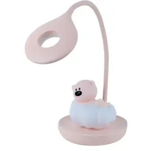 Настільна лампа LED з акумулятором Cloudy Bear, рожевий KITE K24-493-2-2
