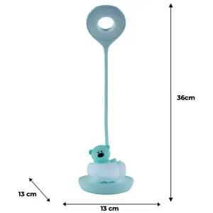 Настільна лампа LED з акумулятором Cloudy Bear, зелений KITE K24-493-2-4