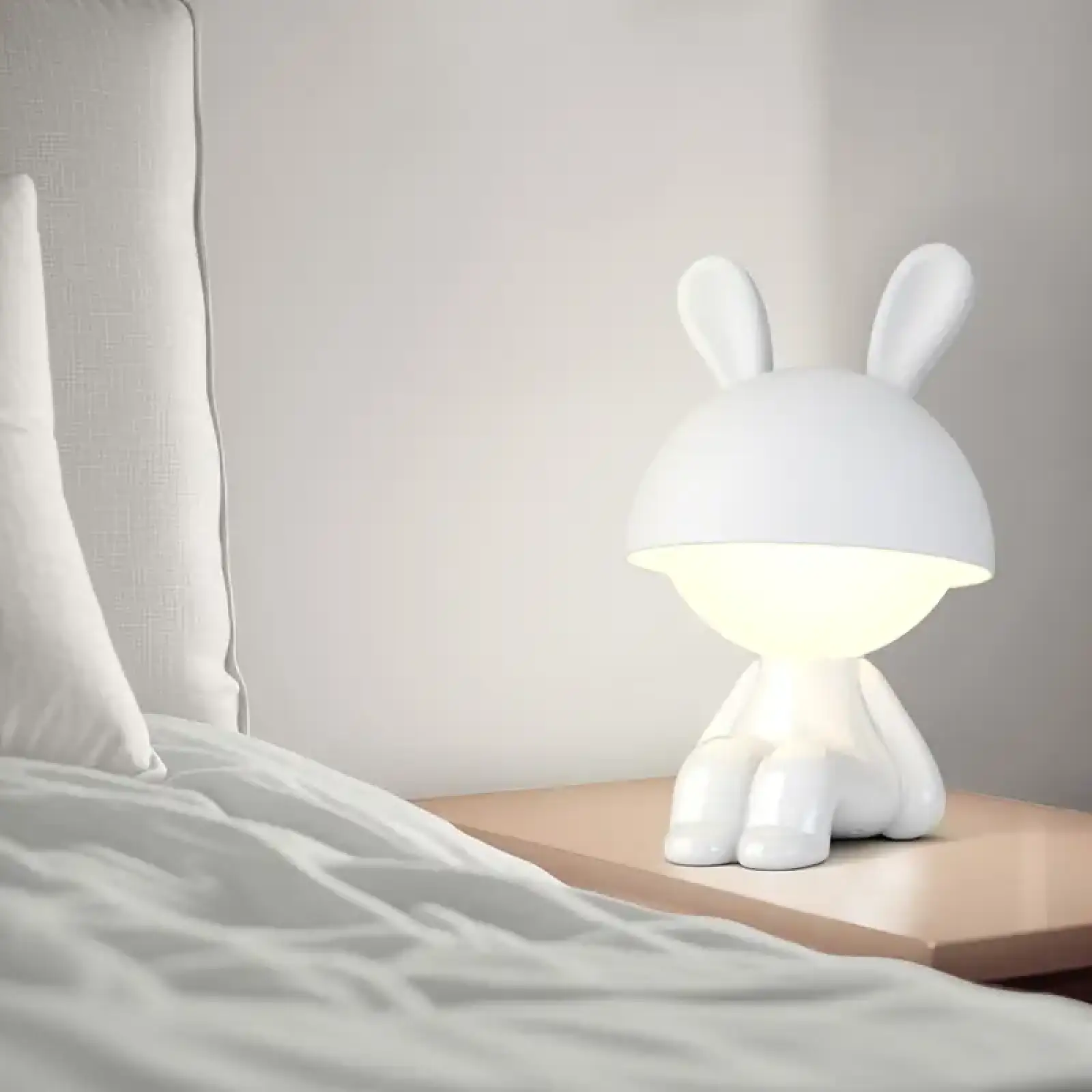 Світильник-нічник LED з акумулятором Cute Bunny, білий KITE K25-316-1-1
