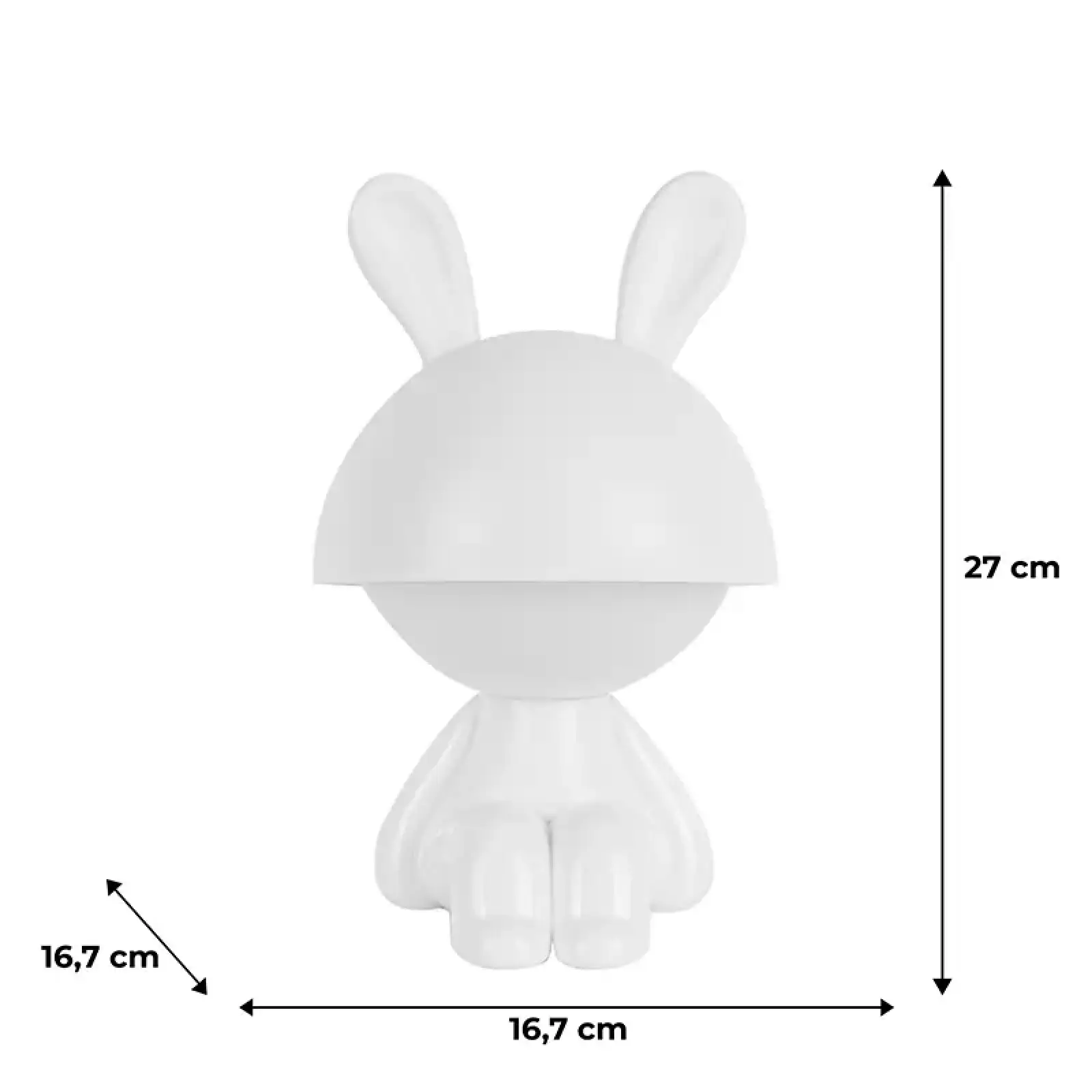 Світильник-нічник LED з акумулятором Cute Bunny, білий KITE K25-316-1-1