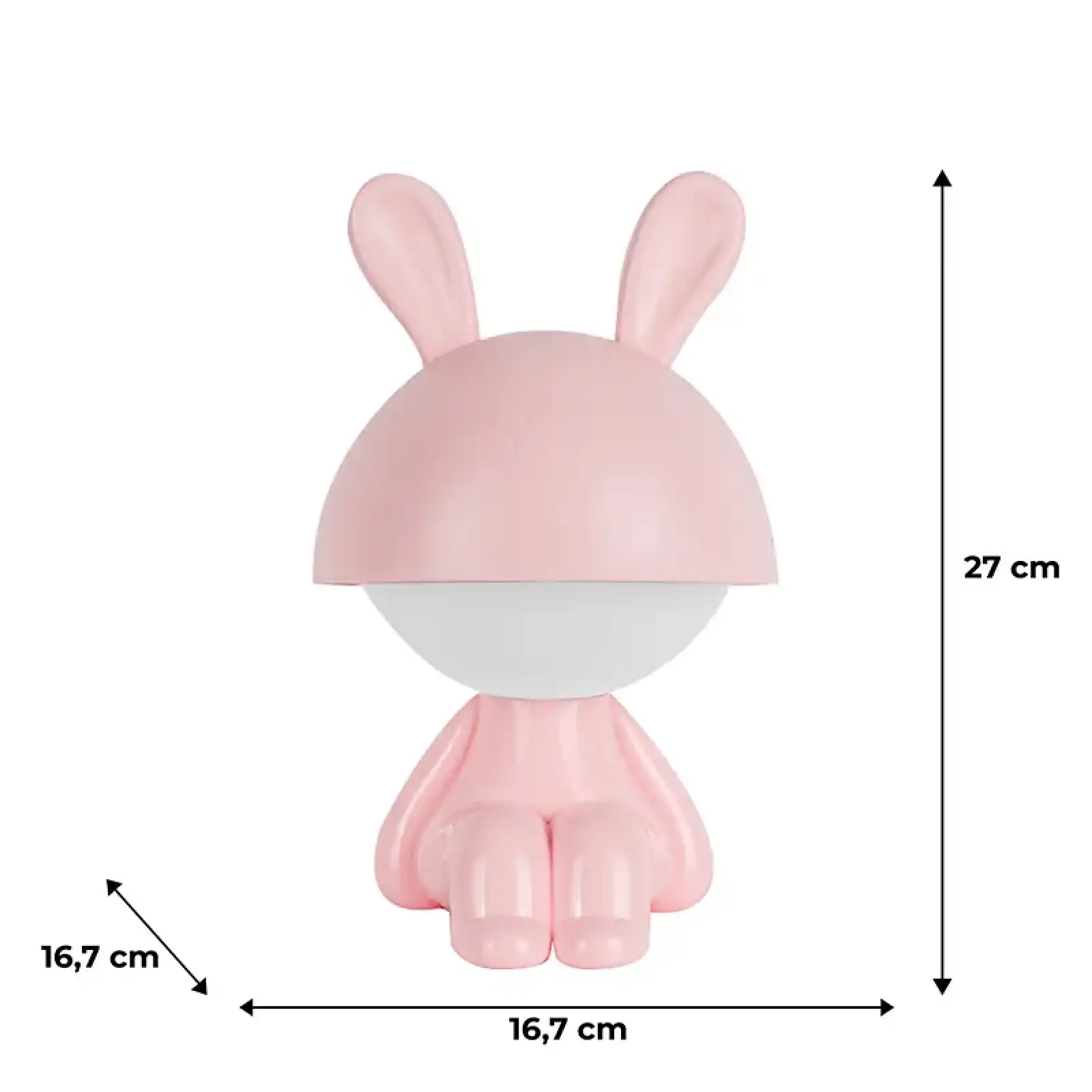 Світильник-нічник LED з акумулятором Cute Bunny, рожевий KITE K25-316-1-2