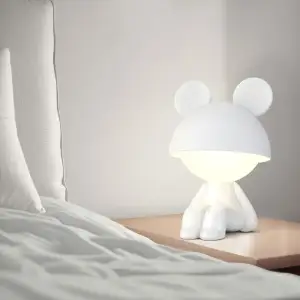 Світильник-нічник LED з акумулятором Cute Mouse, білий KITE K25-316-2-1