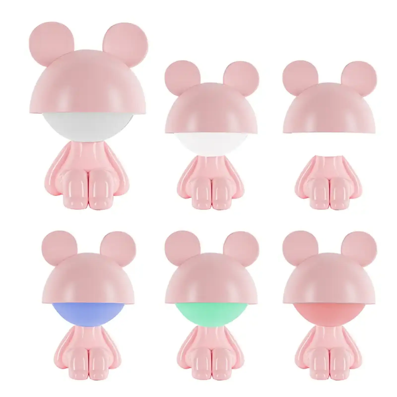 Світильник-нічник LED з акумулятором Cute Mouse, рожевий KITE K25-316-2-2