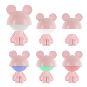 Світильник-нічник LED з акумулятором Cute Mouse, рожевий KITE K25-316-2-2