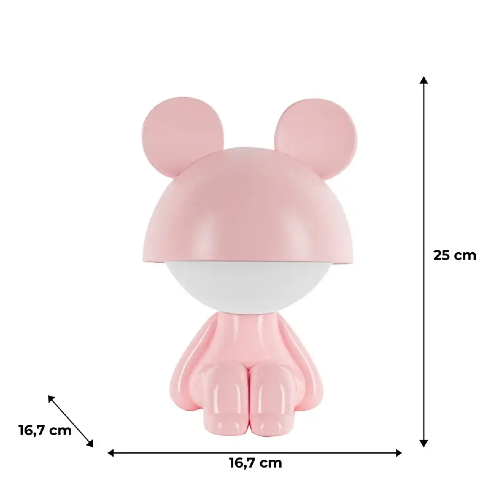 Світильник-нічник LED з акумулятором Cute Mouse, рожевий KITE K25-316-2-2