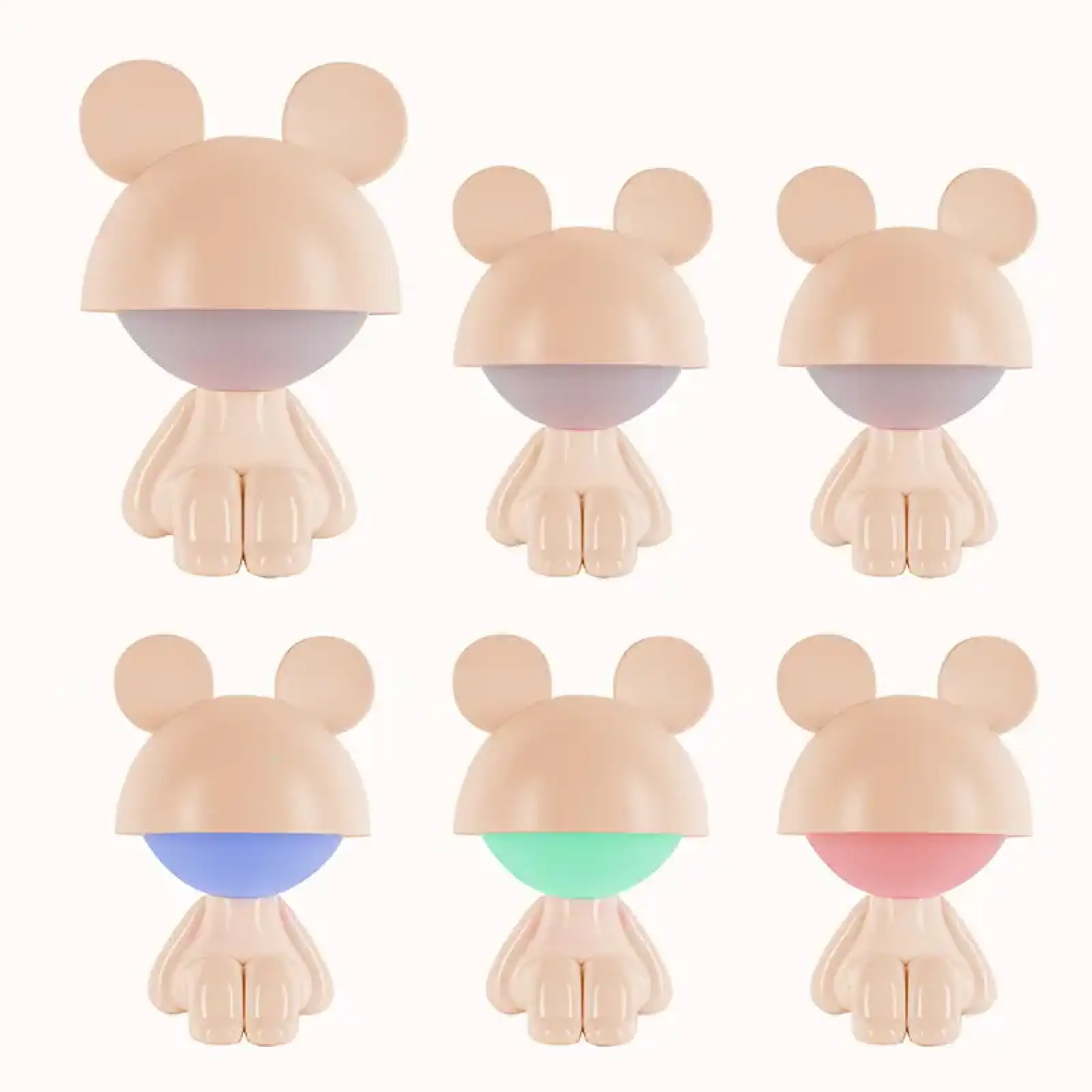 Світильник-нічник LED з акумулятором Cute Mouse,персиковий KITE K25-316-2-4