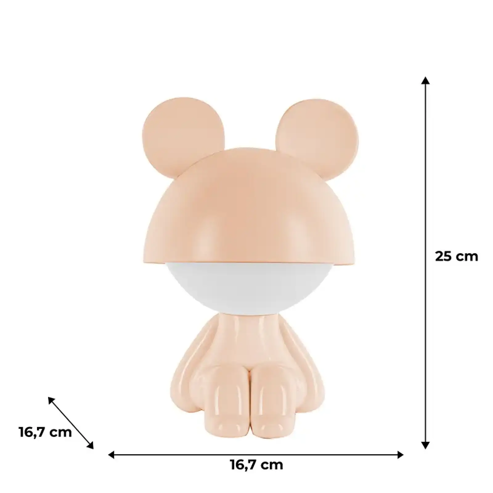 Світильник-нічник LED з акумулятором Cute Mouse,персиковий KITE K25-316-2-4