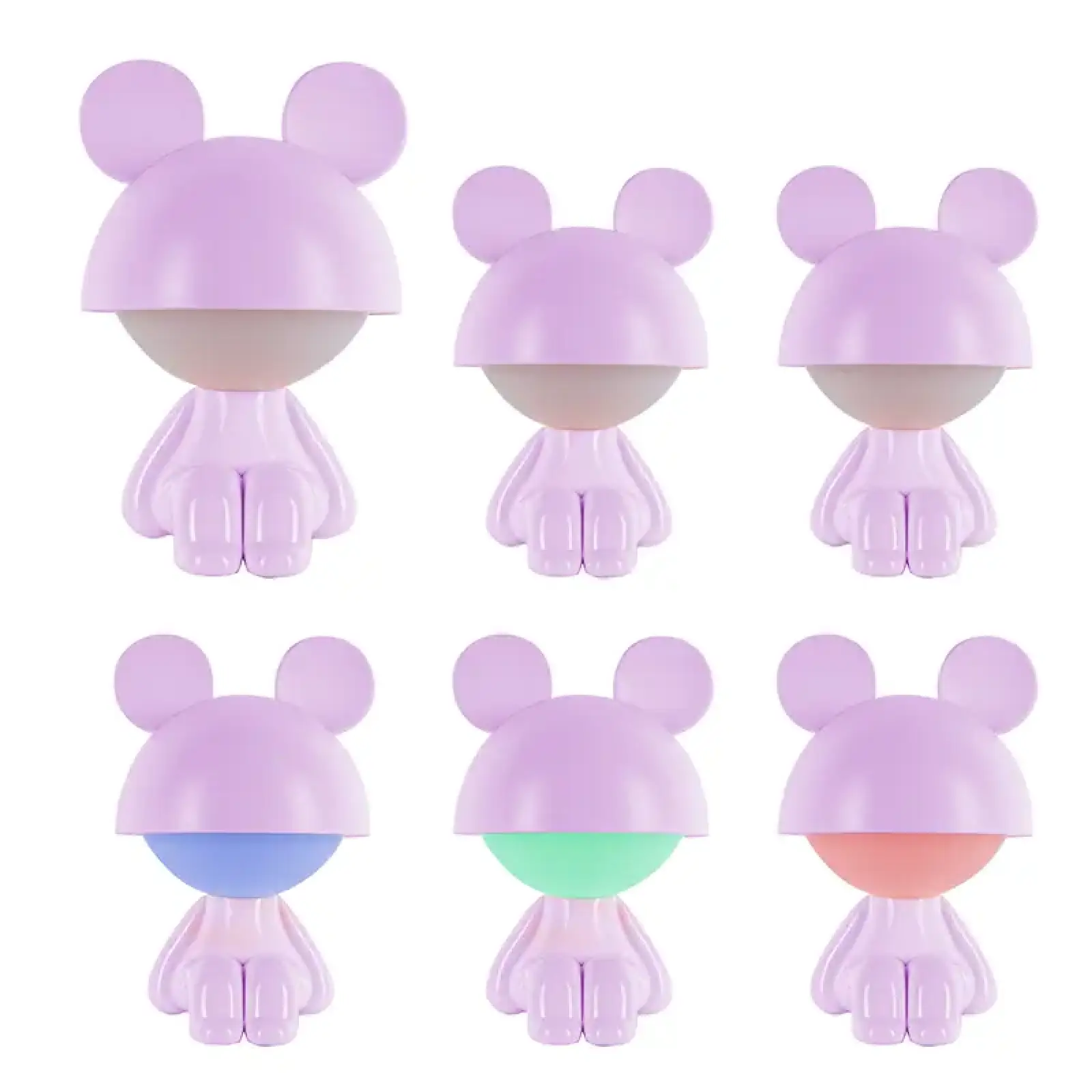 Світильник-нічник LED з акумулятором Cute Mouse,фіолетовий KITE K25-316-2-5