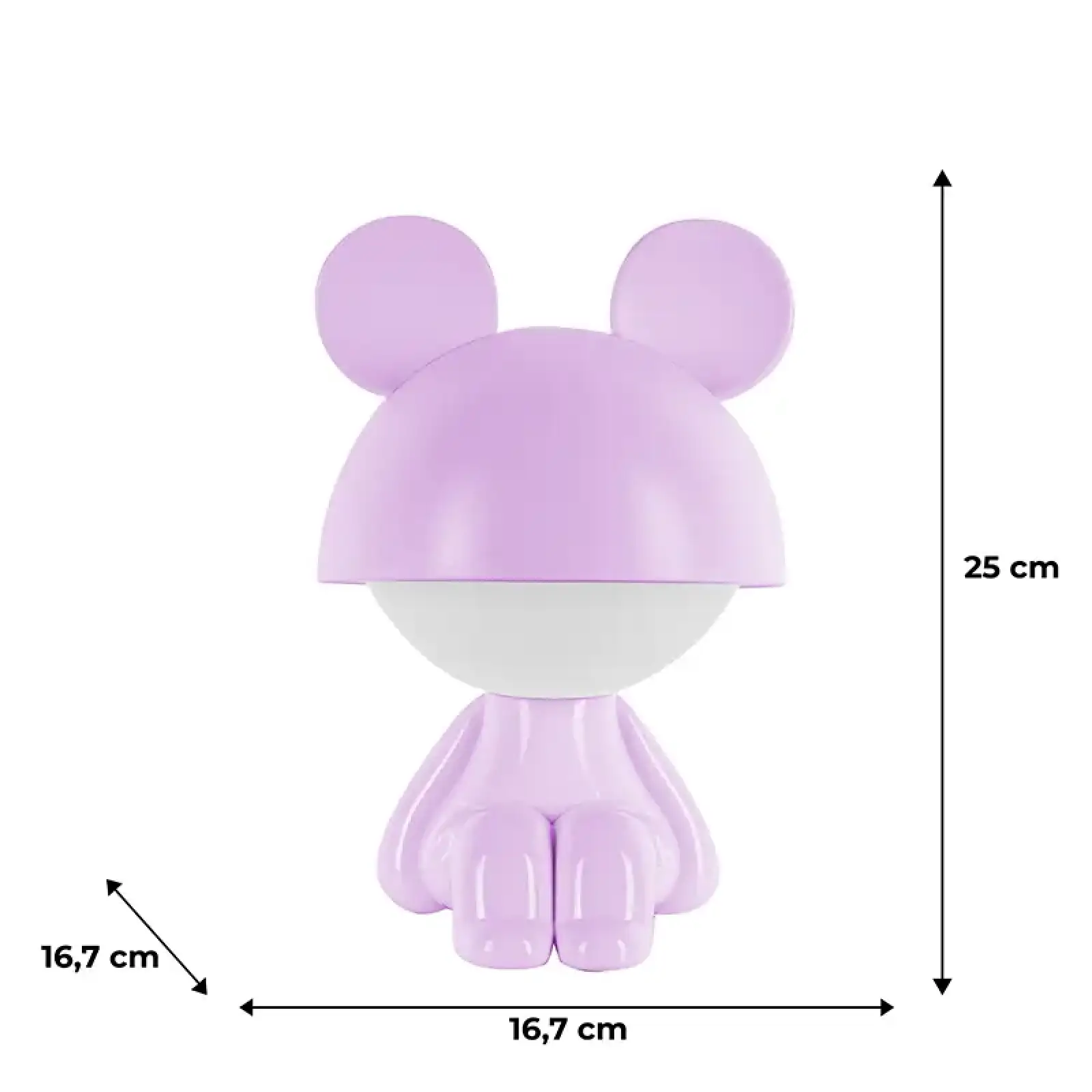 Світильник-нічник LED з акумулятором Cute Mouse,фіолетовий KITE K25-316-2-5