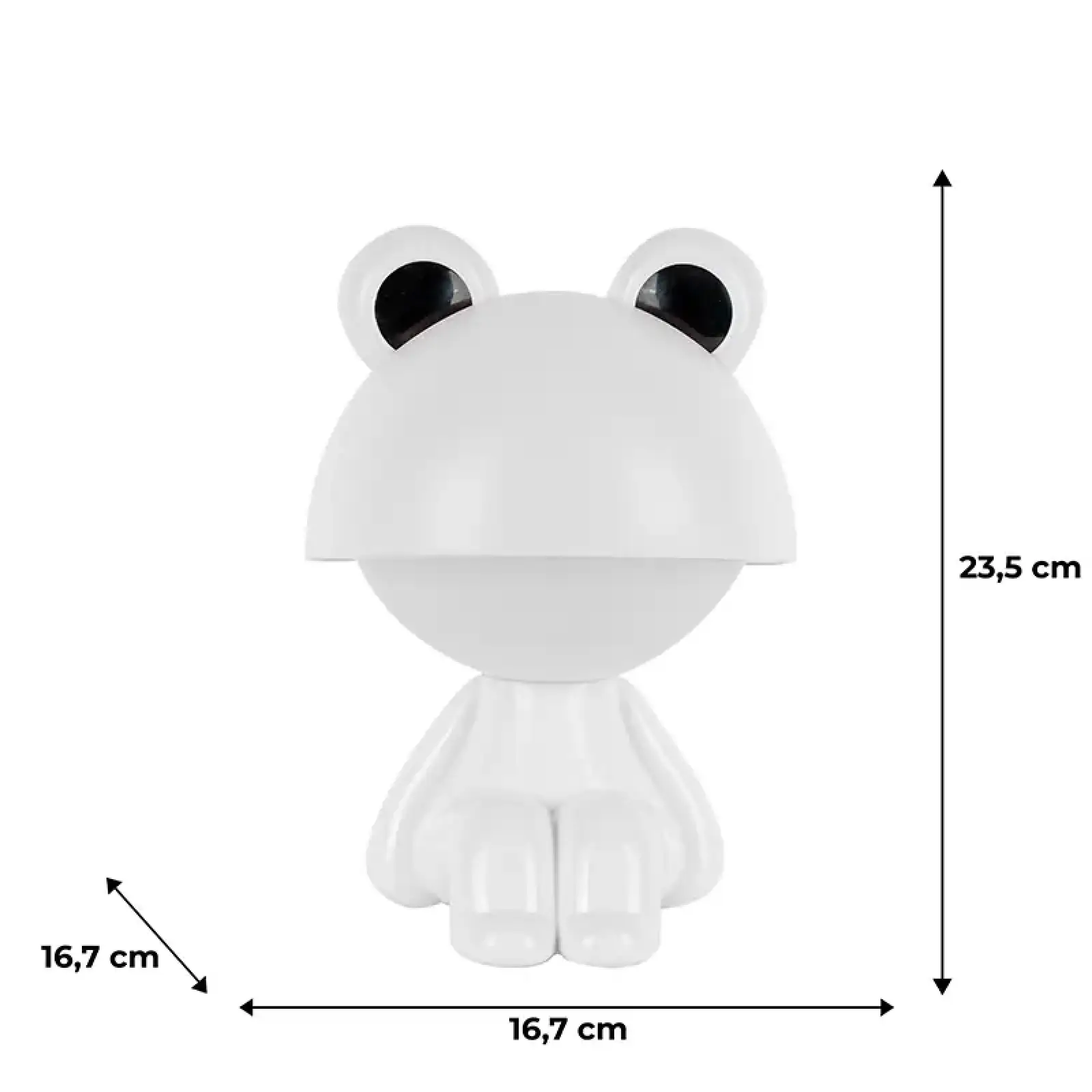 Світильник-нічник LED з акумулятором Cute Froggy, білий KITE K25-316-3-1