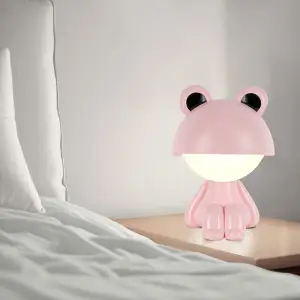 Світильник-нічник LED з акумулятором Cute Froggy, рожевий KITE K25-316-3-2