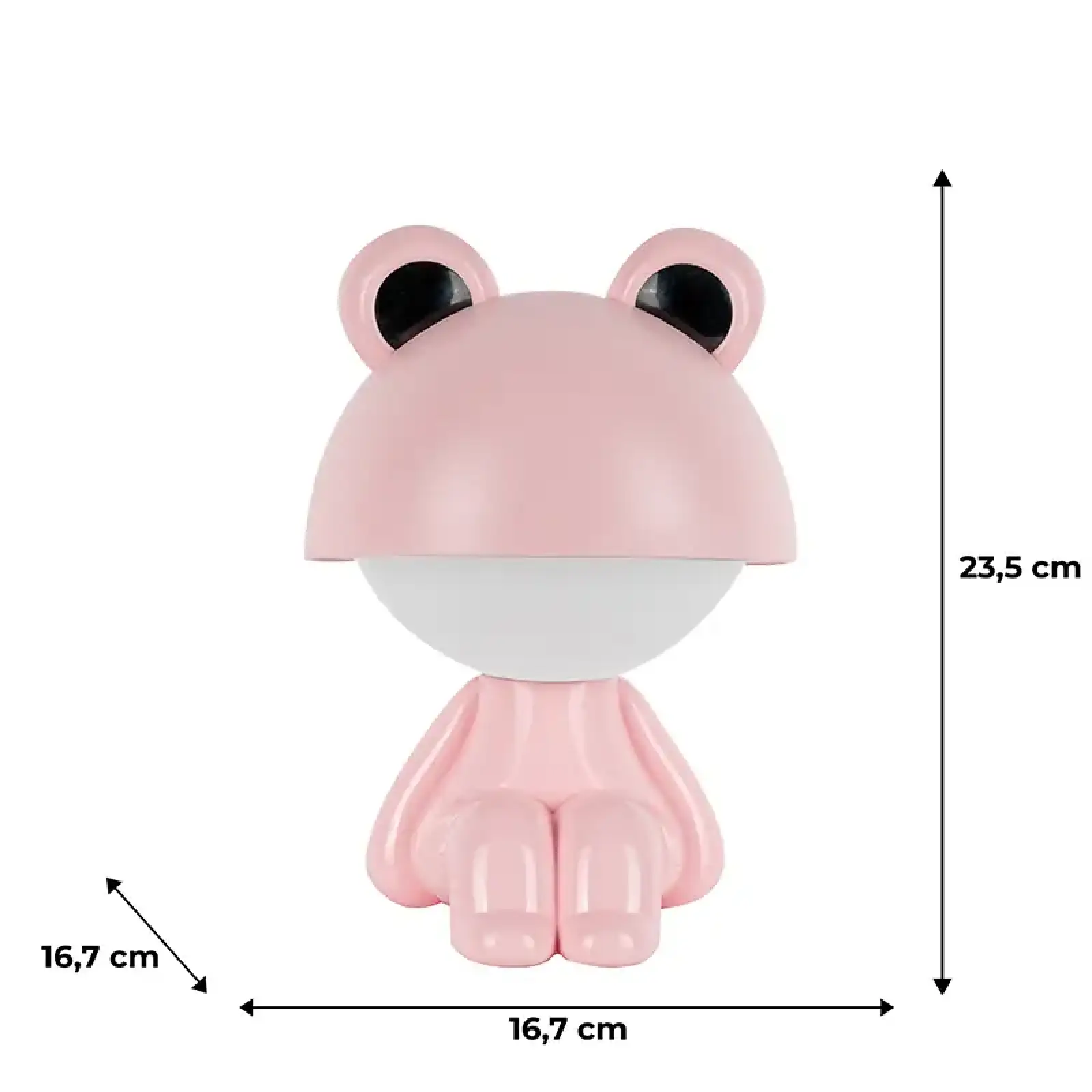 Світильник-нічник LED з акумулятором Cute Froggy, рожевий KITE K25-316-3-2