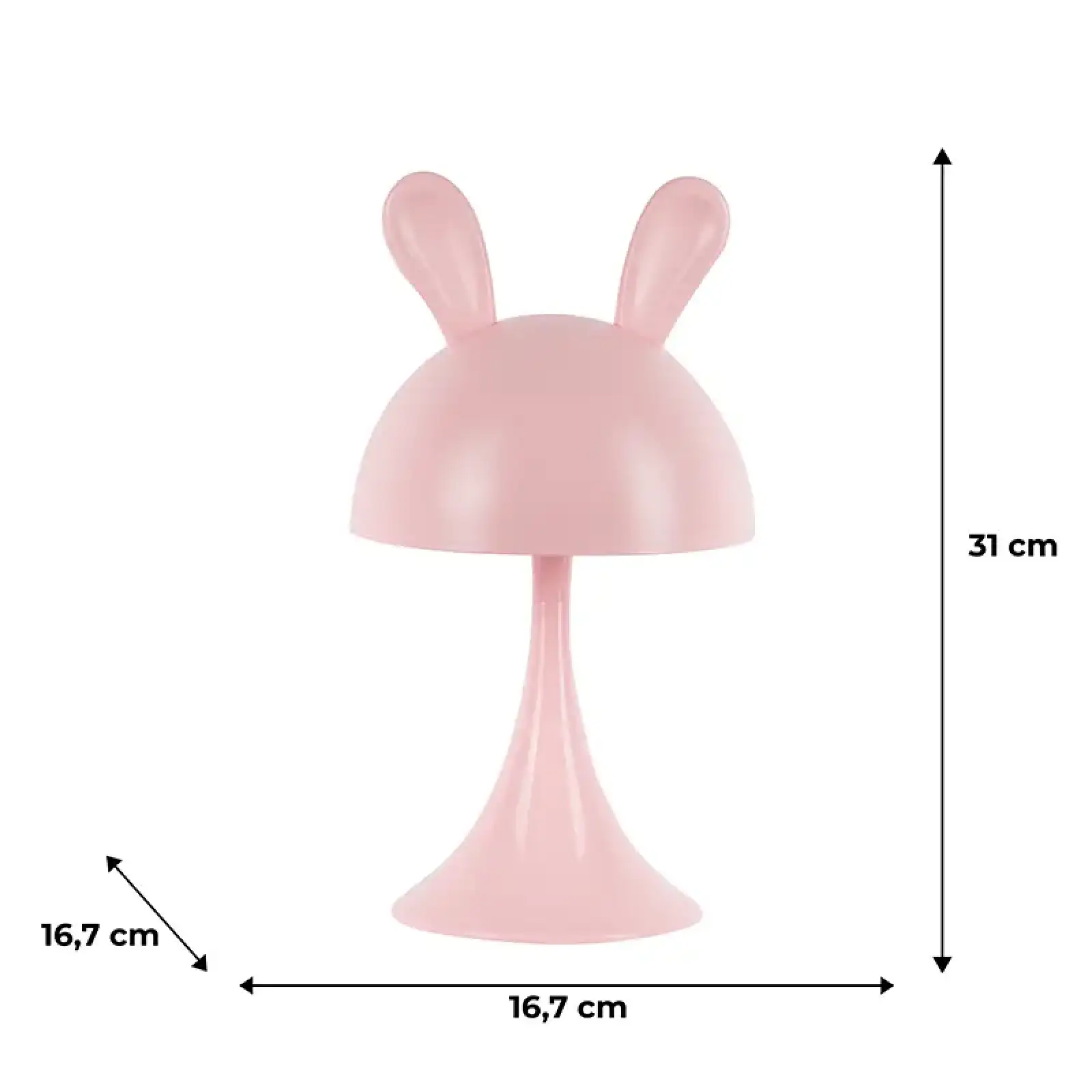 Світильник-нічник LED з акумулятором Simple Bunny, рожевий KITE K25-317-1-2