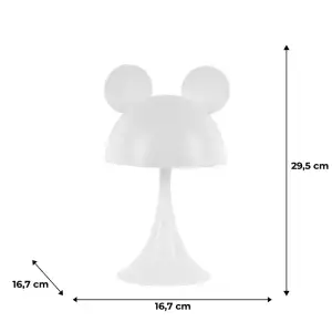 Світильник-нічник LED з акумулятором Simple Mouse, білий KITE K25-317-2-1