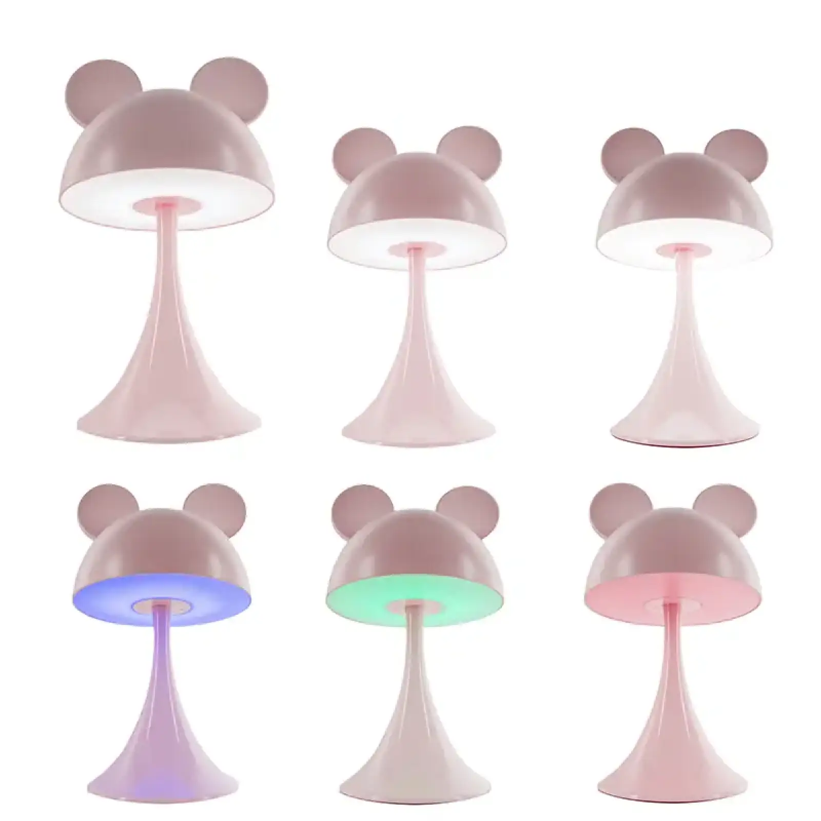 Світильник-нічник LED з акумулятором Simple Mouse, рожевий KITE K25-317-2-2