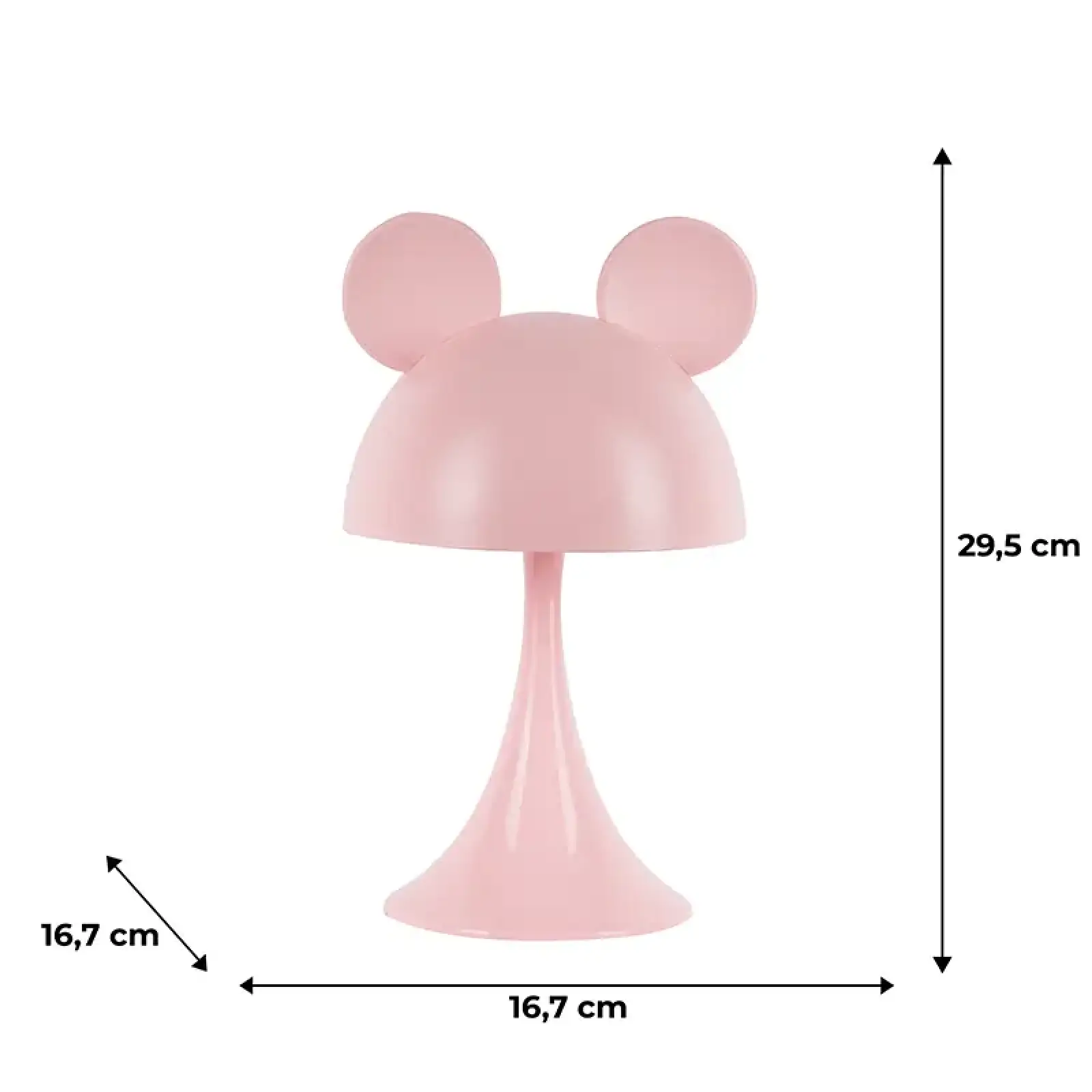 Світильник-нічник LED з акумулятором Simple Mouse, рожевий KITE K25-317-2-2