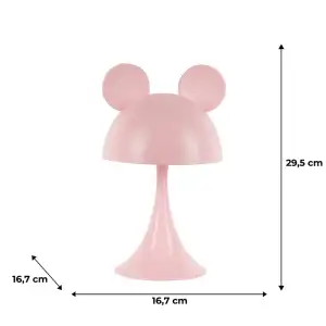 Світильник-нічник LED з акумулятором Simple Mouse, рожевий KITE K25-317-2-2