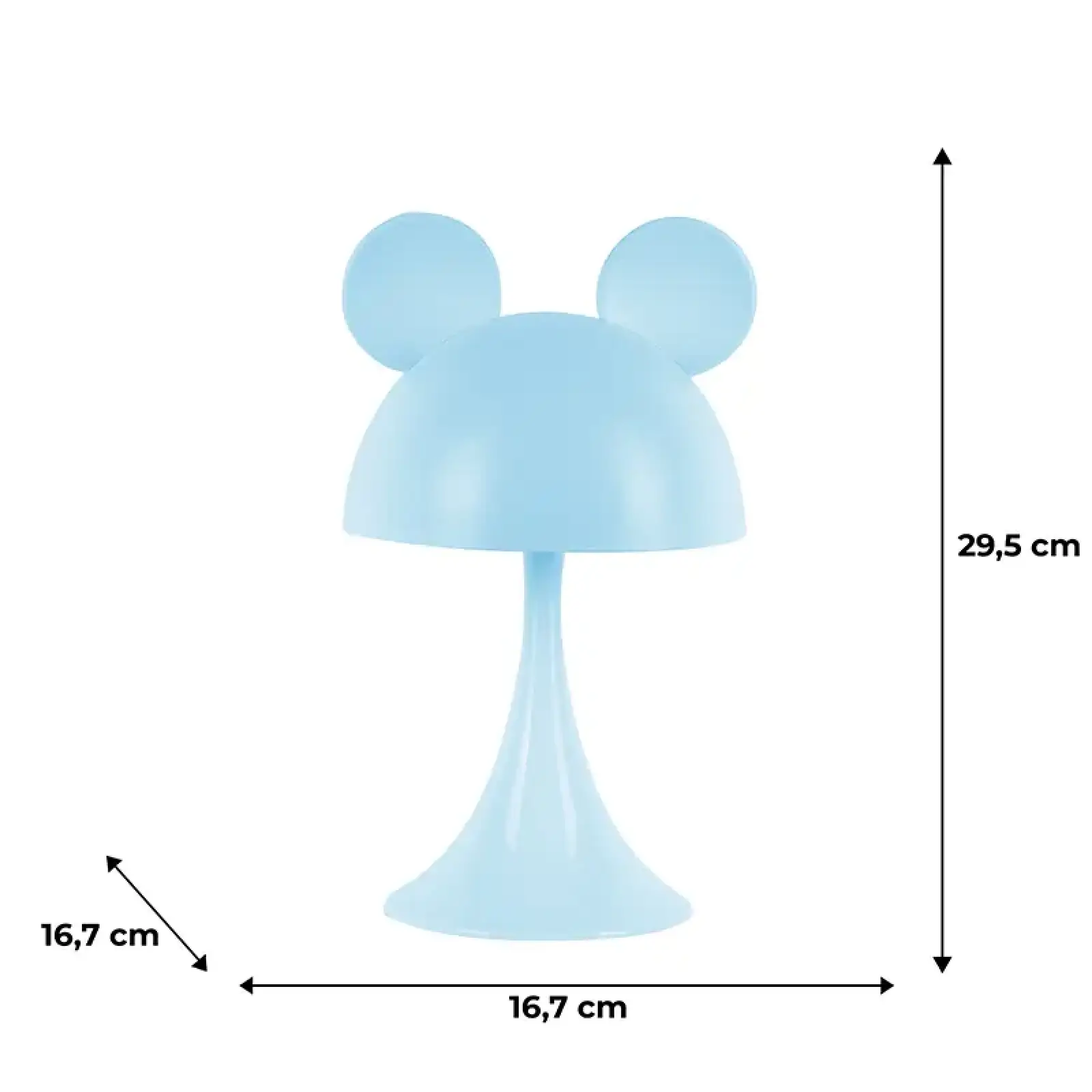 Світильник-нічник LED з акумулятором Simple Mouse, блакитний KITE K25-317-2-3