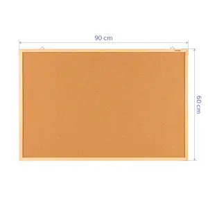 Дошка коркова, 60х90 см., дерев'яна рамка AXENT 9602-A