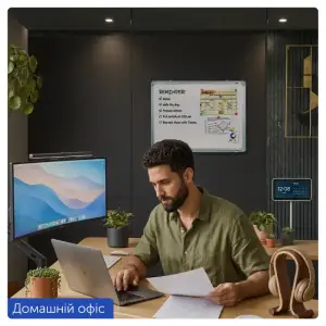 Дошка сухостираєма, магнітна, 45х60 см, алюм. рамка 22*20мм AXENT 9611-A