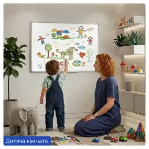 Дошка сухостираєма, магнітна, 60X90см, алюм. рамка 22*20мм AXENT 9612-A