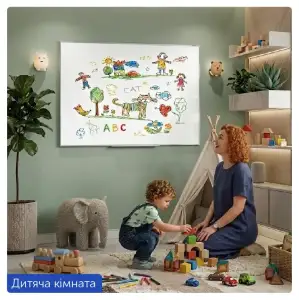 Дошка сухостираєма, магнітна, 90х120 см, алюм. рамка 22*20мм AXENT 9613-A