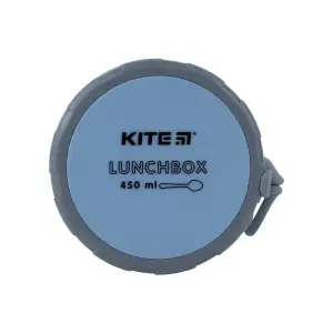 Ланчбокс круглий 450 мл блакитний KITE K23-187-2