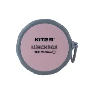 Ланчбокс круглий 450 мл рожевий KITE K23-187-3