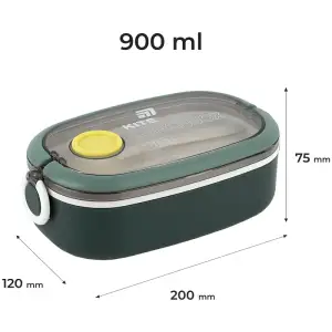 Ланчбокс 900 мл, зелений KITE K25-1180-3